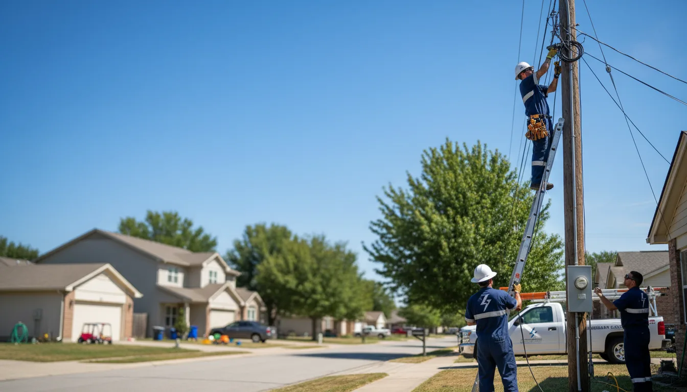 Residential electrician providing installation services in Cumberland Center, ME